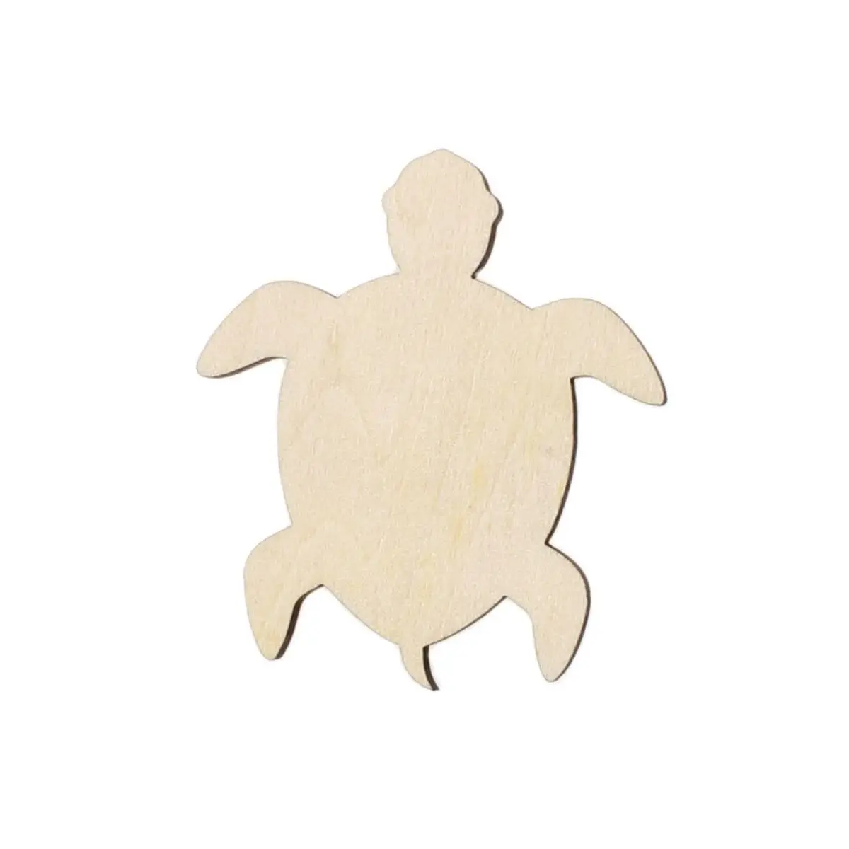 Turtle shape, mascot laser cut, Christmas decorations, silhouette, blank unpainted, 25 pieces, wooden shape (1305)