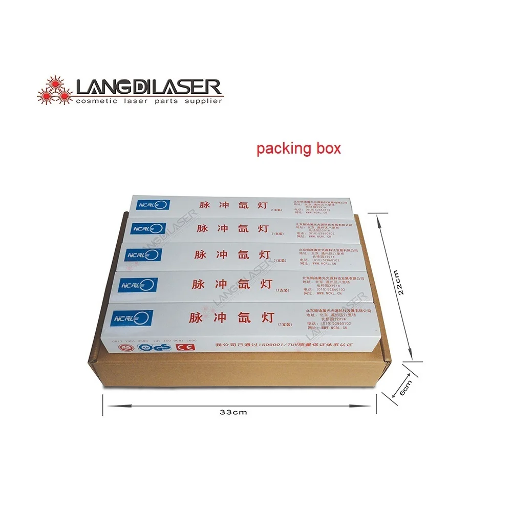 laser flash bulbs lamps for laser beauty lasers : 7*65*130F - wire , Weifang Mingliang Electronics Co., Ltd.