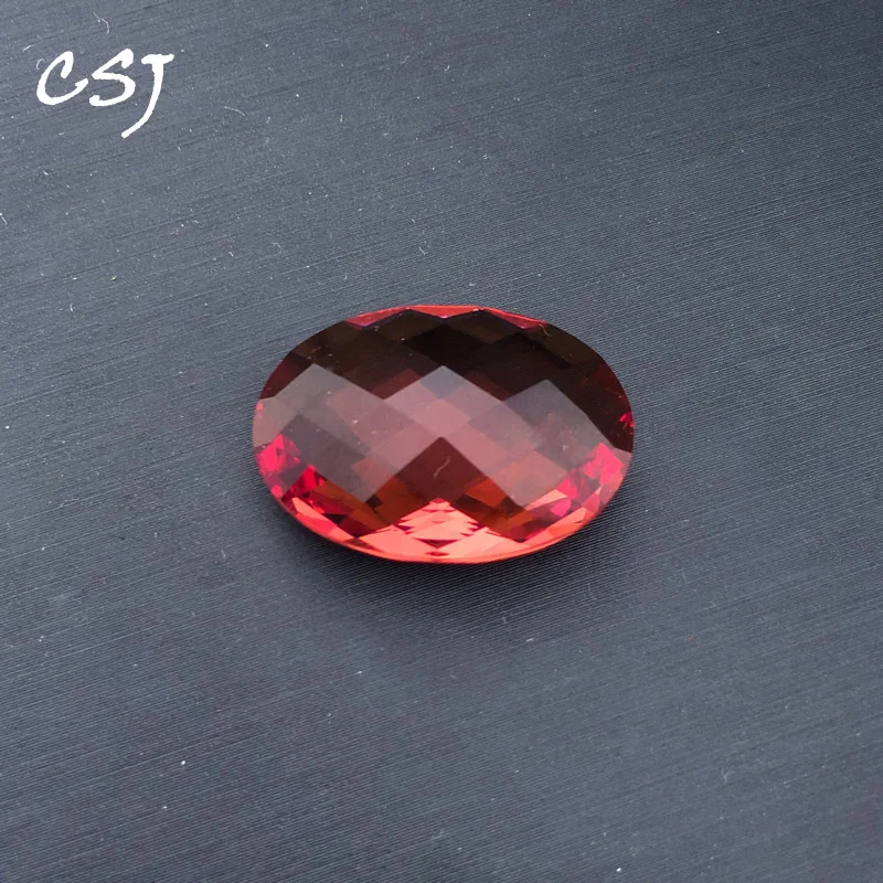 CSJ Created Diaspore Zultanite Loose Gemstone Oval18*25MM Sultanite For Diy Fine Jewelry 925 Silver Mounting Color Change Stone