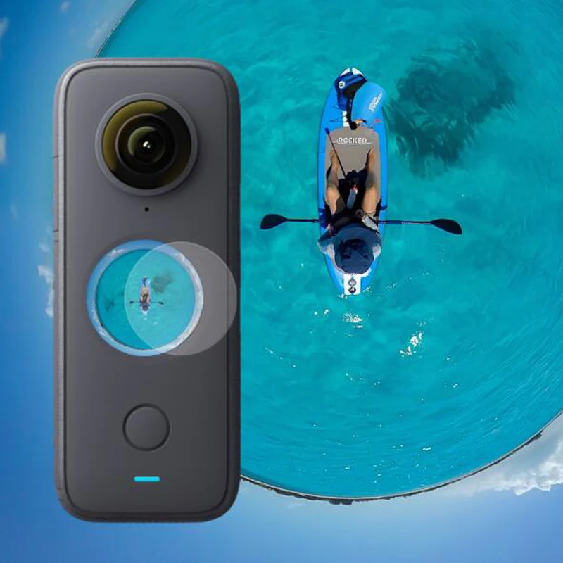 Penutup Pelindung Layar Kaca Tempered untuk Insta360 One X2 Sport Insta 360 Kamera Aksi Aksesori Film Pelindung Layar LCD