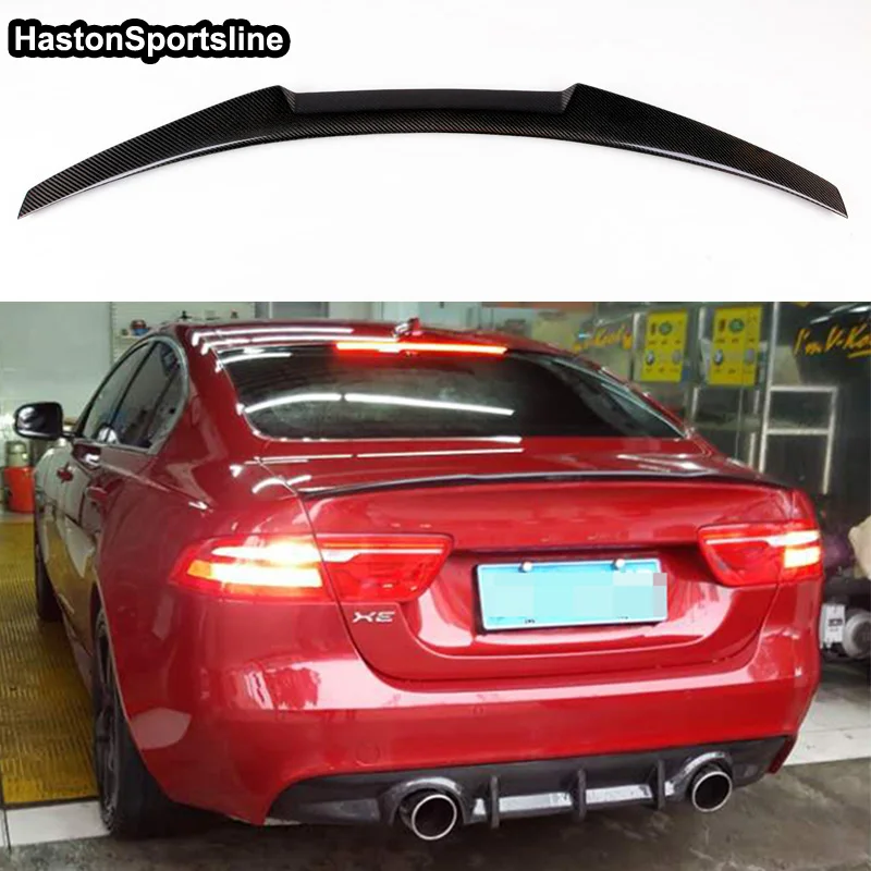 

XE M4 Style Real Carbon Fiber Auto Rear Trunk Spoiler Wing for Jaguar XE 2015-2018 Car Accessories