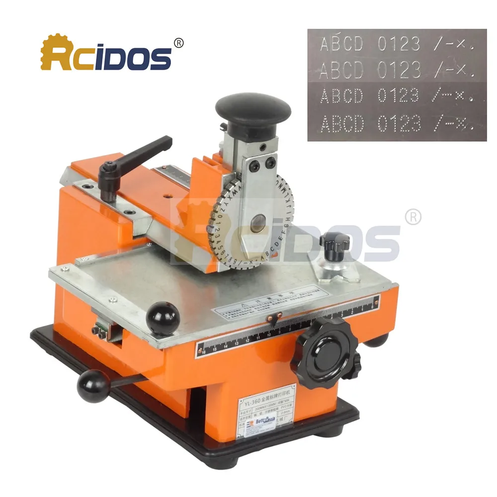 YL-360 Semi-automatic manual dot marking machine,RCIDOS Matrix labeling coding machine,equipment parameter label printer