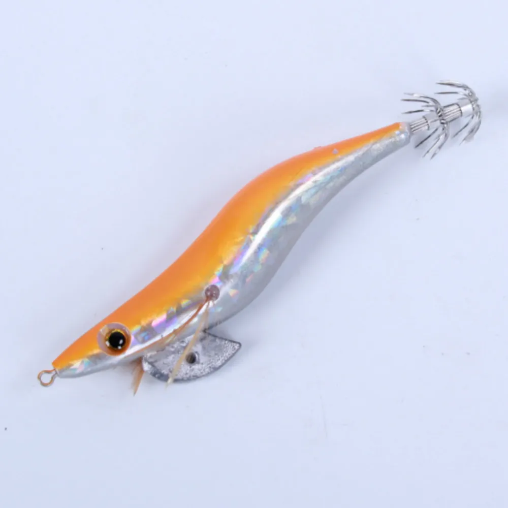 1Pcs Squid Bait Hook 3.5# 19g Hard Plastic Egi Octopus Bait Cuttlefish Devilfish Bait