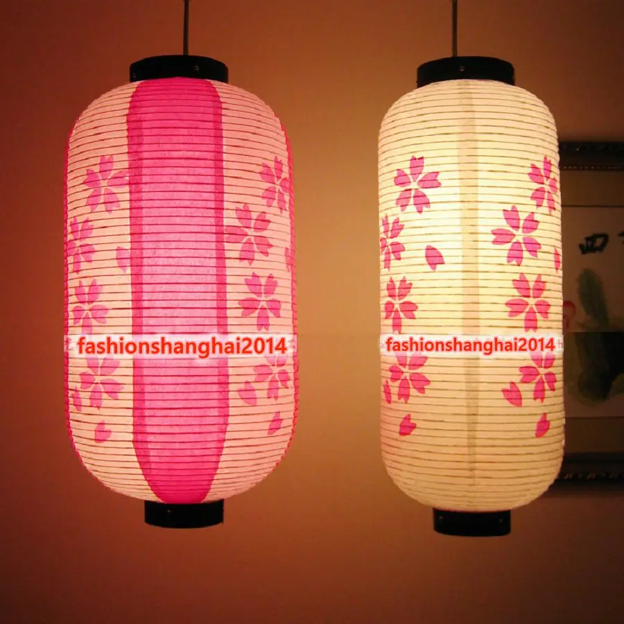 

Japanese Paper Lantern Customized Pink White Restaurant Cuisine Izakaya Hotel Club Shop Room Decoration