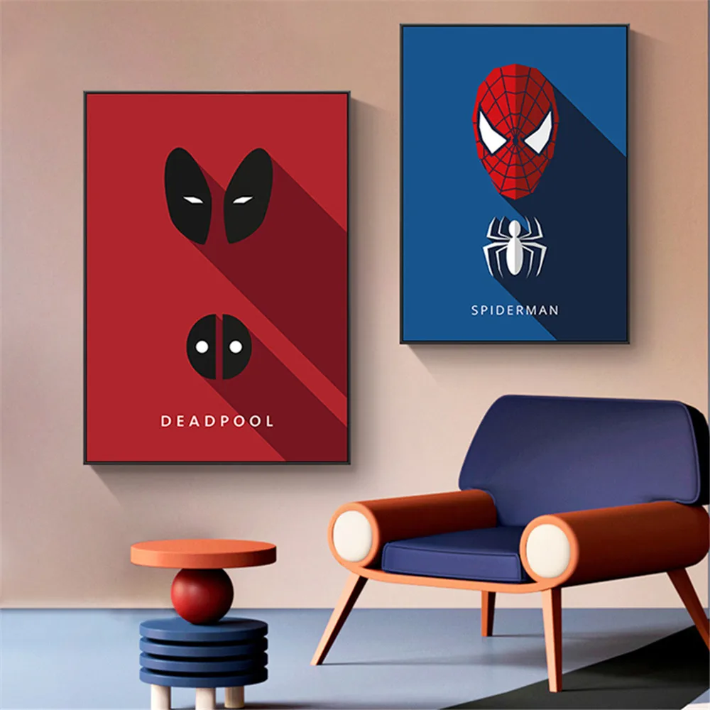 Avengers Comics Poster Superhero Symbolize Canvas Painting Captain America Pictures Wall Art Living Room Home Decoration