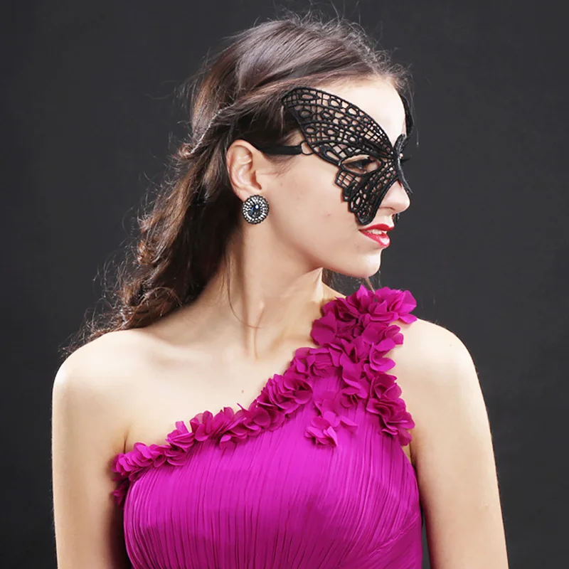 Lace Mask Cutout Eye Mask For Masquerade Party Masks Fancy Decor Costumes Carnival Blindfold Mask Halloween Costume