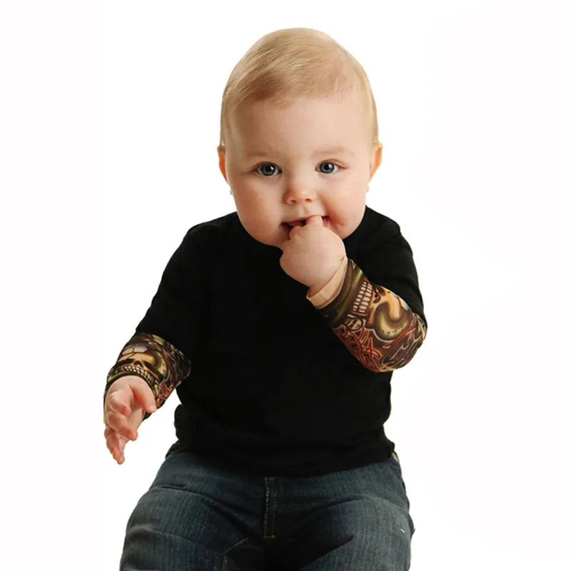 Baby Boy Clothes Newborn babe romper 2023 Tattoo sleeve Jumpsuit 3-24 Months Children\'s clothing