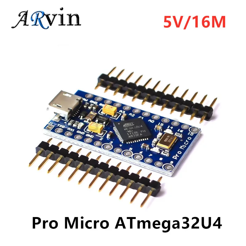 Pro Micro ATmega32U4 5V 16MHz Replace ATmega328 For arduino ATMega 32U4 Pro Mini With 2 Row Pin Header