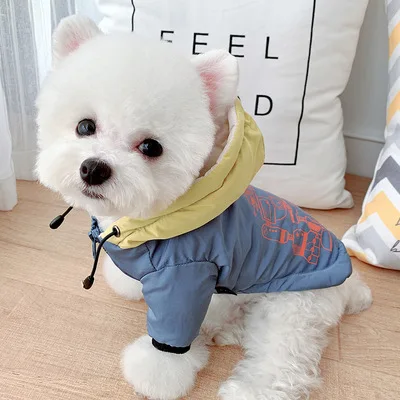 

Dog Cotton-Padded Clothes Warm And Thick Puppy Clothes Pet Autumn And Winter Clothes Dog Down Jackets Dog Costume Dog Coat