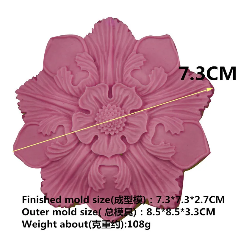 3D Flower Soap Mold Silicone Mould Resin Mould for DIY Handicraft Candle Soap Making