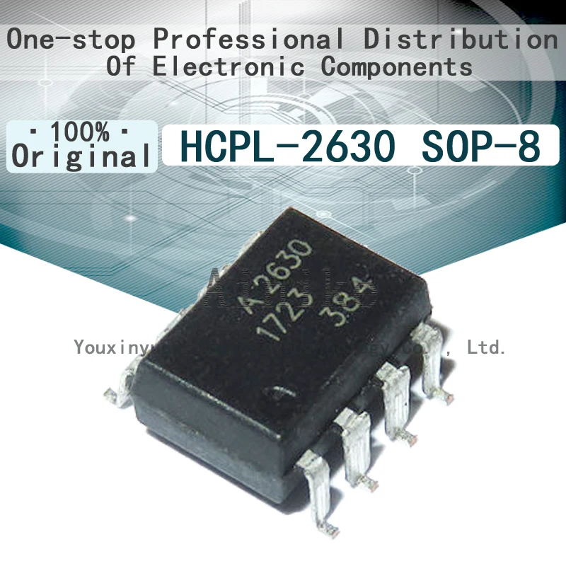 

10/Pcs New Original HCPL2630 HCPL-2630 A2630 SOP-8 Patch 8-pin high speed optocoupler isolator optocoupler SOIC-8