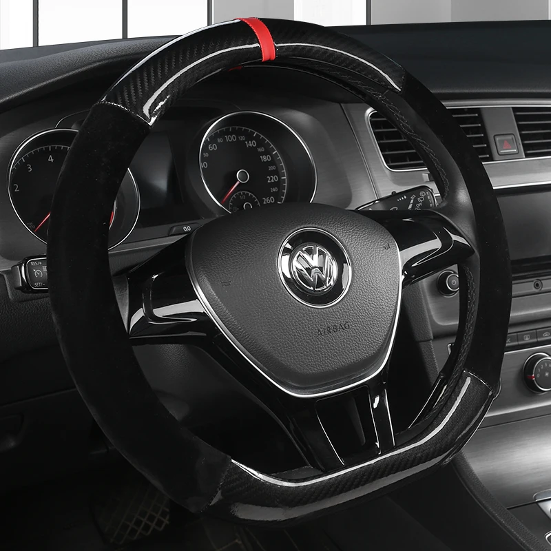 Nuovo coprivolante a forma di D per VW Golf 7 Polo 2014-2019 Scirocco Jetta 6 2017-2019 Santana 2016-2018 accessori Auto