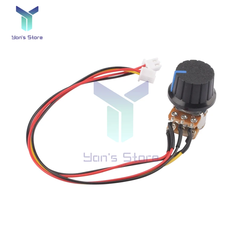 Switch B100K มอเตอร์ควบคุมความเร็วลูกบิด5P สายควบคุมสำหรับ40A Motor Speed Controller ระเบียบ10V-50V