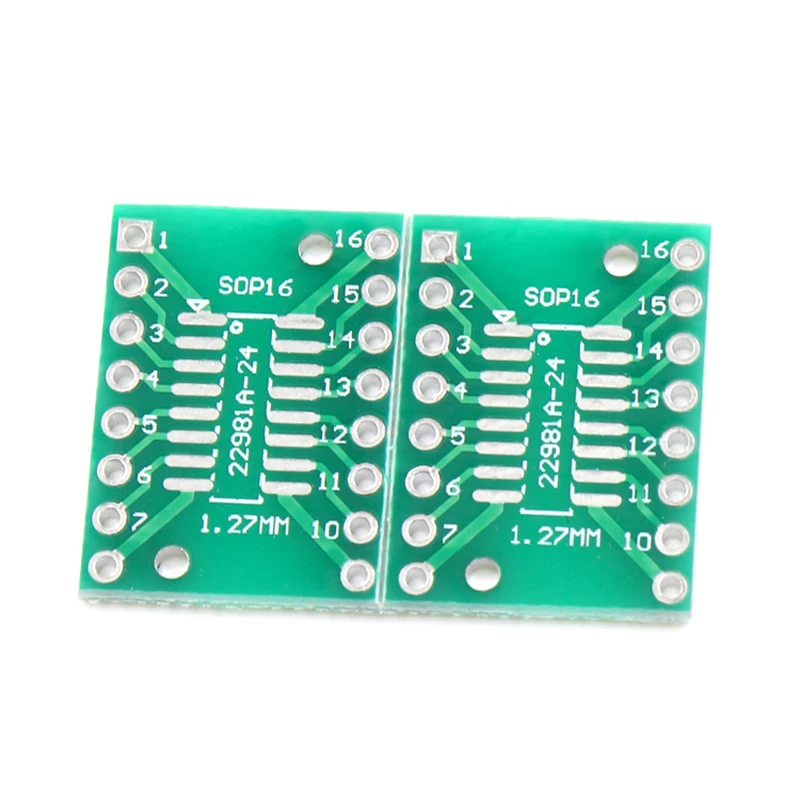 10pcs SOP16 TSSOP16 SSOP16 para DIP16 Placa de transferência DIP Pin Board Adaptador de passo