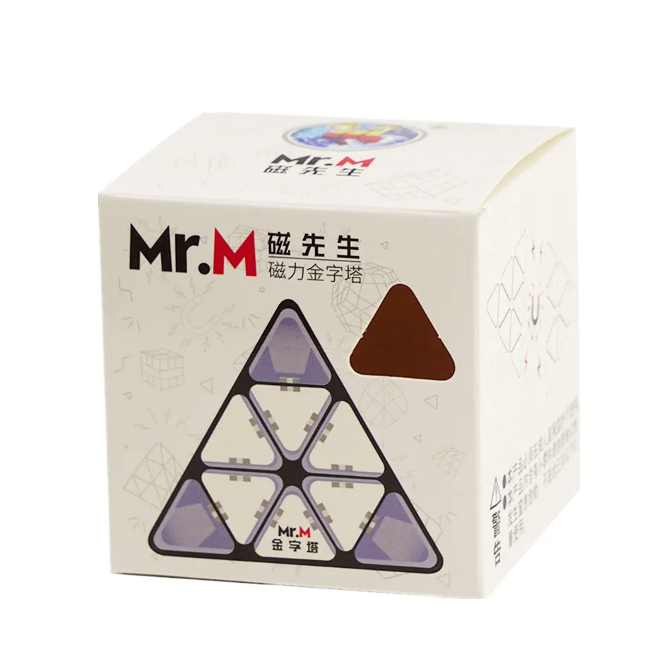 Shengshou Mr.M Magnetic Pyramid 3x3 Mr m Cube Magic Speed Puzzle Cubo Magico Stickerless Toys for Children
