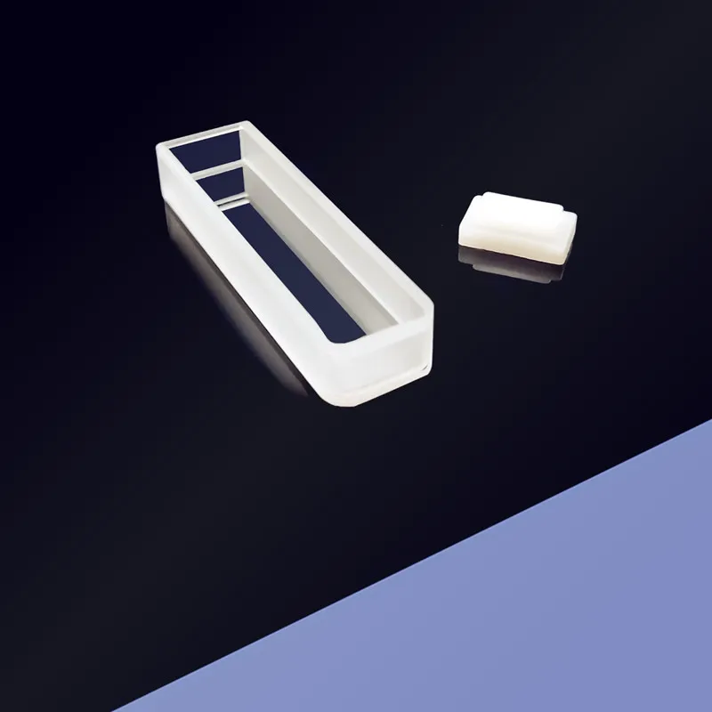 Clear Micro Quartz Cuvette Cell 3.5ml for Laboratory UV Vis Spectrophotometer Cuvettes Quartz 10mm Standard with Lid