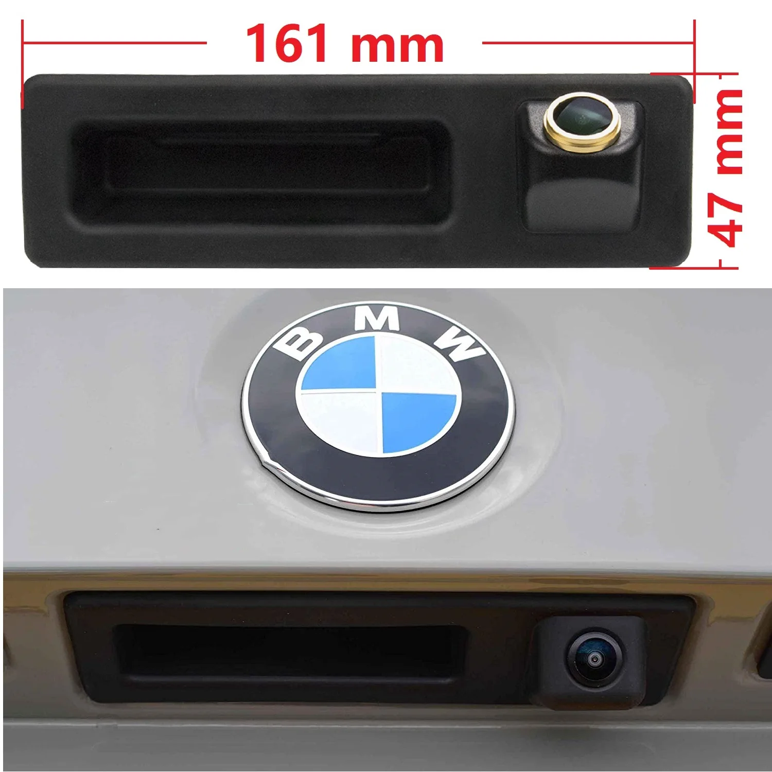 HD 1280x720p Rear View camera for BMW 318i /320i /530i /330i /328i /535i /520i/525i,Night Vision Handle Backup Waterproof Camera