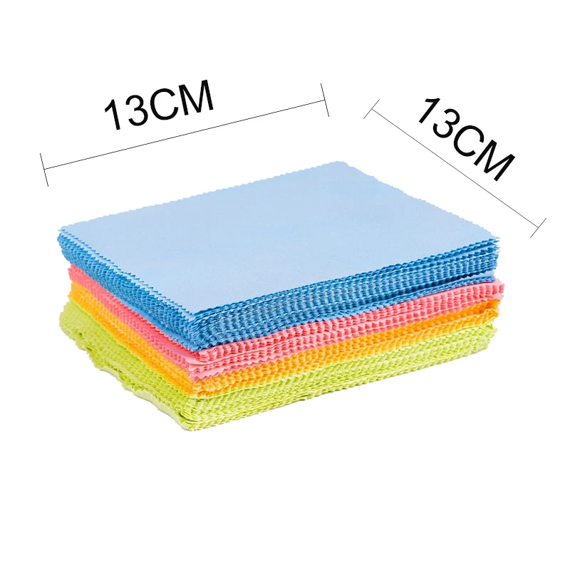 10pcs Glasses Cleaning Cloth  4 colors Lens Cloth Wipes For Lens 13*13cm for glasses Mac Camera Computer