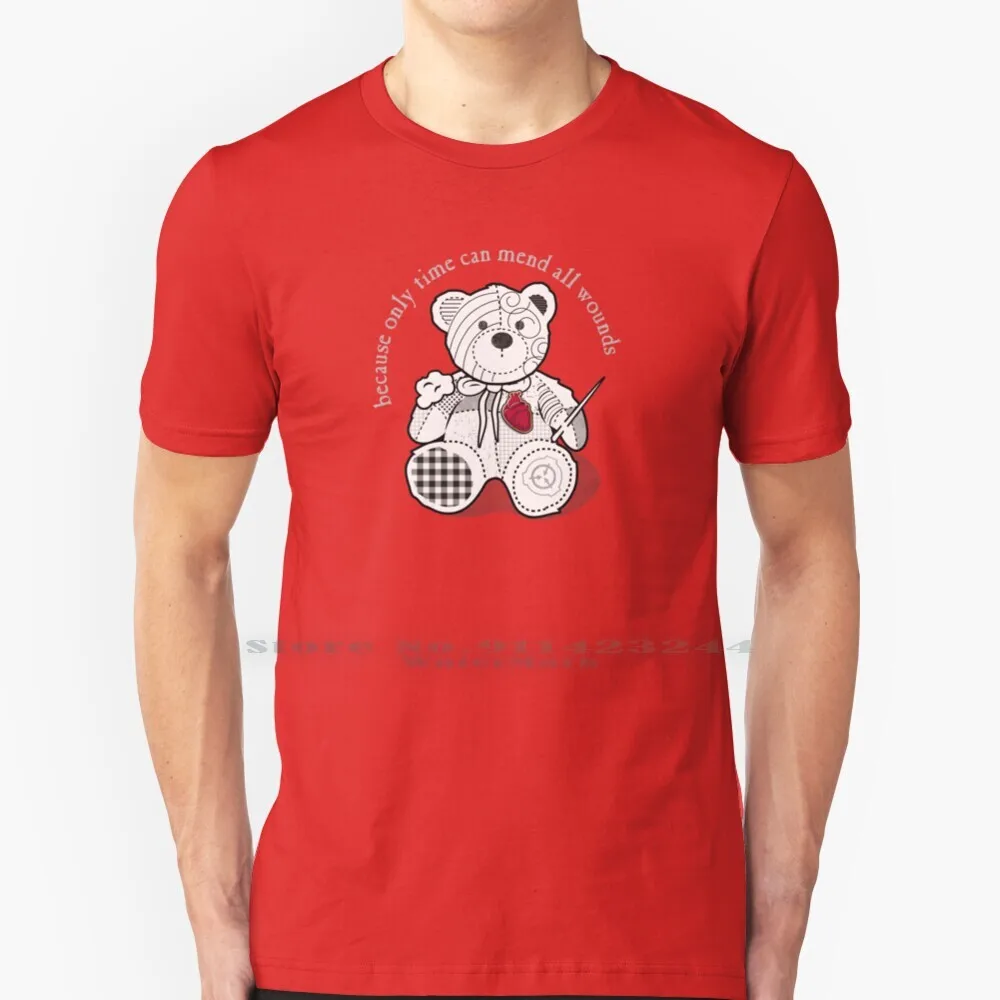 Scp-2295 The Bear With A Heart Of Patchwork Scp Foundation 100% Cotton T Shirt Foundation Scp2295 K Mota Patchwork Bear Teddy