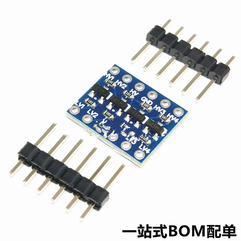 

5V-3V IIC UART SPI, Etc. 4-way level Conversion Module 4-way Pin Header,20PCS