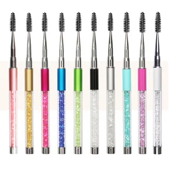 Eyelash Brush Reusable Spoolie Micro Eyebrow Lash Brush Extension Supplies Mascara Wand Applicator Makeup Lash Eyelash Brushes