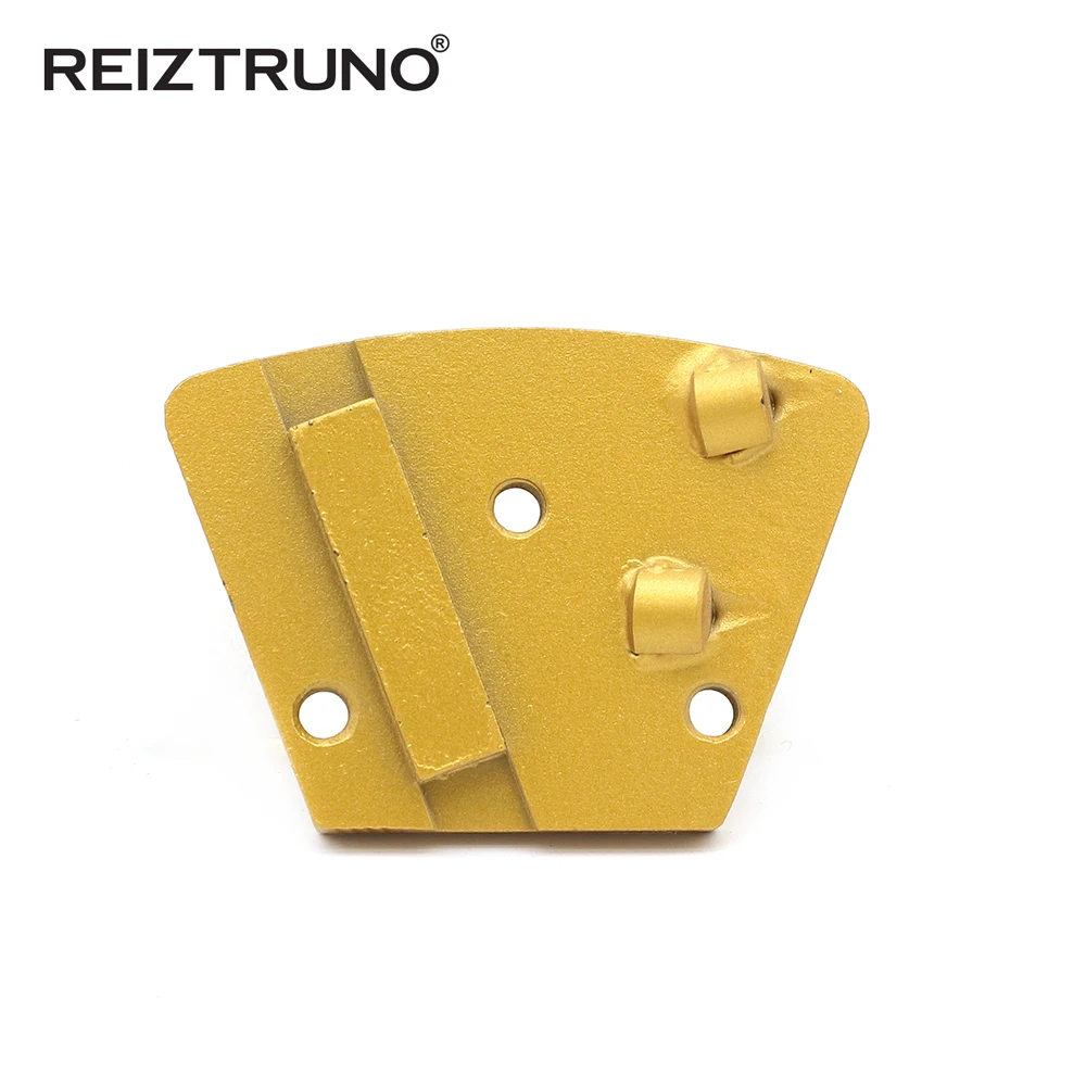 REIZTRUNO Trapezoid คอนกรีตแผ่นบด 2*1/4 PCD และ 1 โลหะ Diamond Segment คอนกรีตแผ่นสำหรับอีพ็อกซี่กำจัด