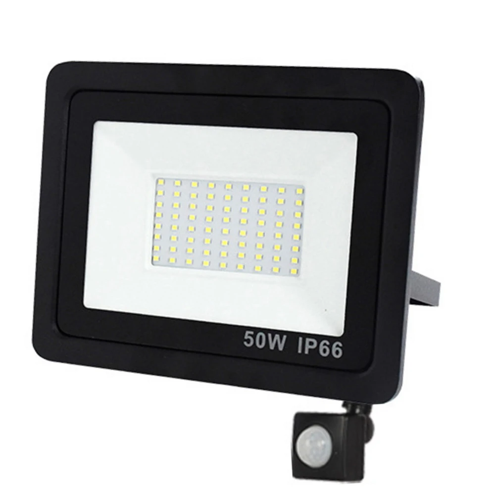 PIR Motion Sensor LED Floodlight 220V Wall Spotlight IP66 Waterproof Outdoor Flood Light Security Lamp 10w 20w 30w 50w 100w 150w