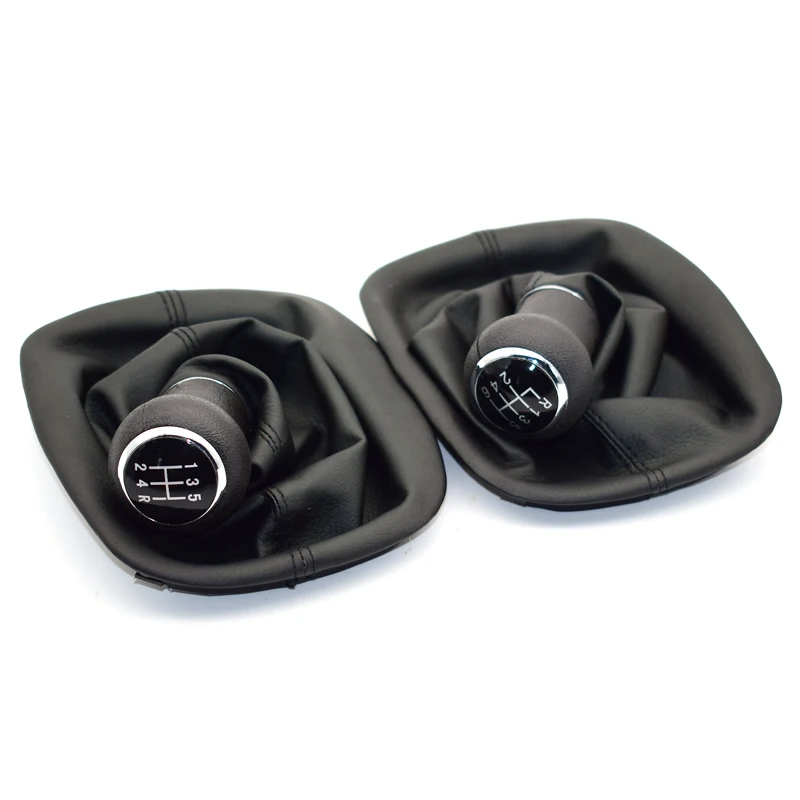 For VW Passat B5 B5.5 1997 1998 1999 2000 2001 2002 2003 2004 2005 Car-Styling 5 Speed Gear Shift Knob With Real PU Leather Boot
