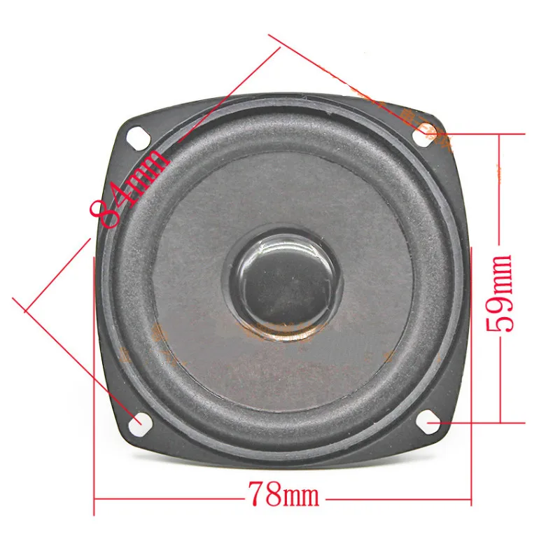 SOTAMIA 2Pcs 3 Zoll Portable Sound Audio Lautsprecher Taucher 4 Ohm 5W DIY Bluetooth Stereo Musik Verstärker Lautsprecher für Heimkino