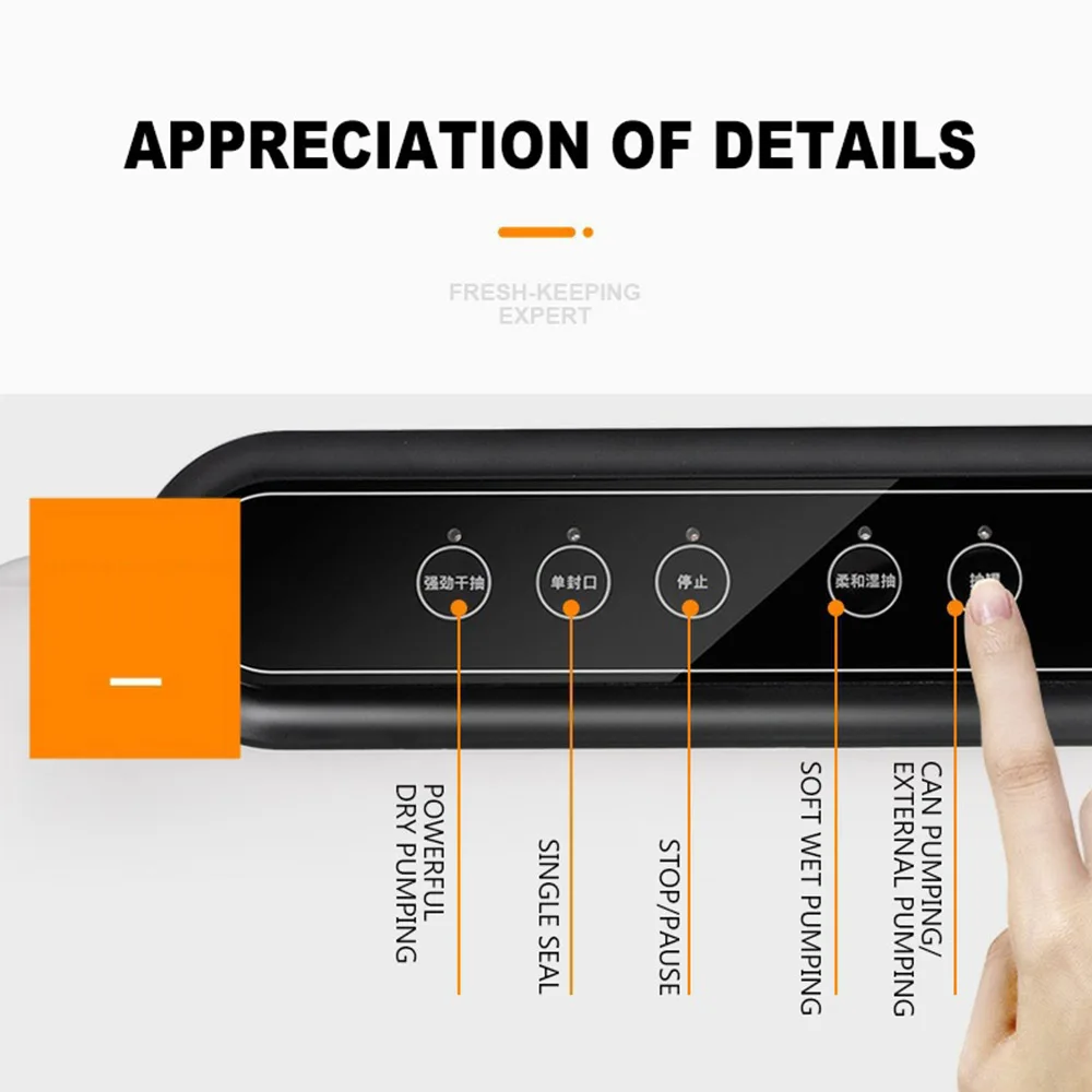 الغذاء فراغ السدادة التلقائي التجاري المنزلية الغذاء فراغ السدادة ماكينة تغليف البلاستيك الجاف والرطب