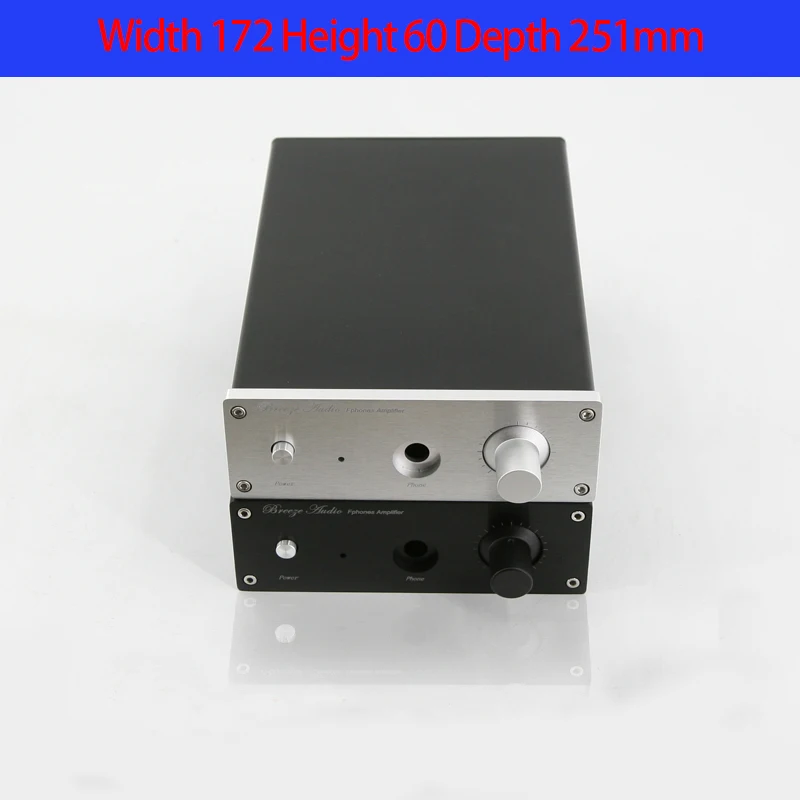 KYYSLB 172*60*251mm 1706 All Aluminum Amp Amplifier Chassis Box House DIY with Switch Knob Power Seat Screw Amplifier Case Shell