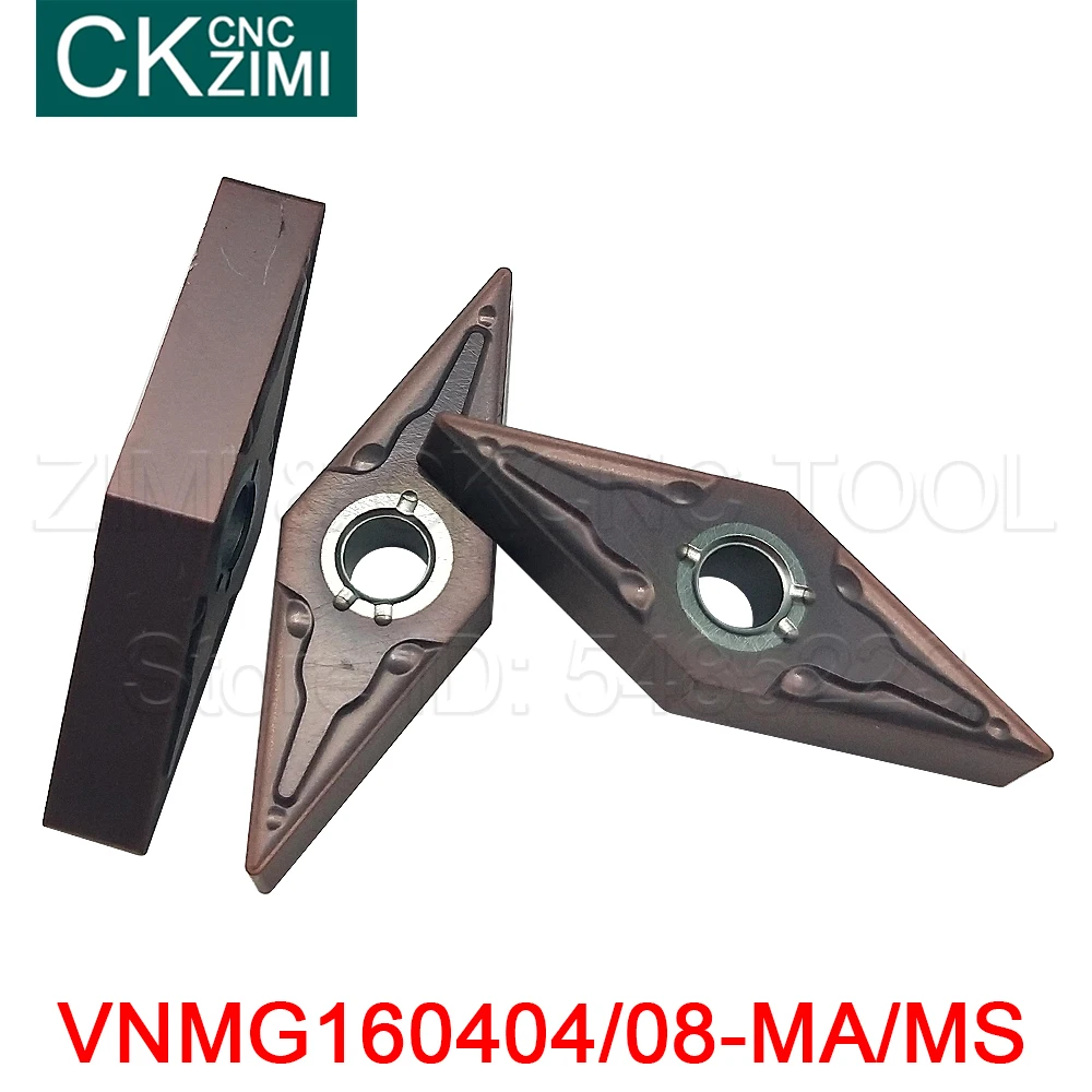 10 Chiếc VNMG160404-MA/MS VNMG160408-MA/MS Chất Lượng Cao Bên Ngoài Dụng Cụ Cắt CNC Vnmg160404 Vnmg16040408 Indexable Dụng Cụ