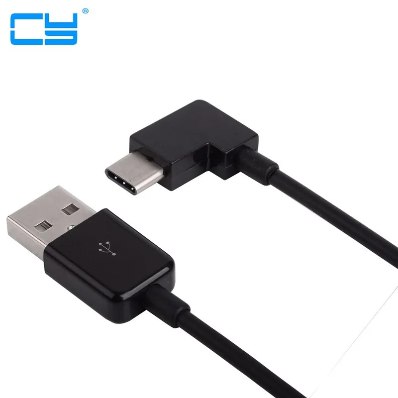 USB Type C 0.2m 1m 2m 3m short Cable 90 Degree Right Angled USB Type-C 3.1 Connector Wire USB C Cable for MacBook / Xiaomi 4C