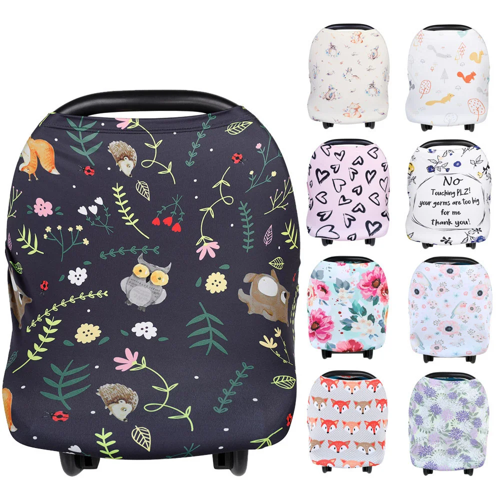 Fashion Nursing Breastfeeding Covers Baby Car Seat Canopy For Newborns Soft Nusing Cover Stroller Covers Shopping Cart Cover