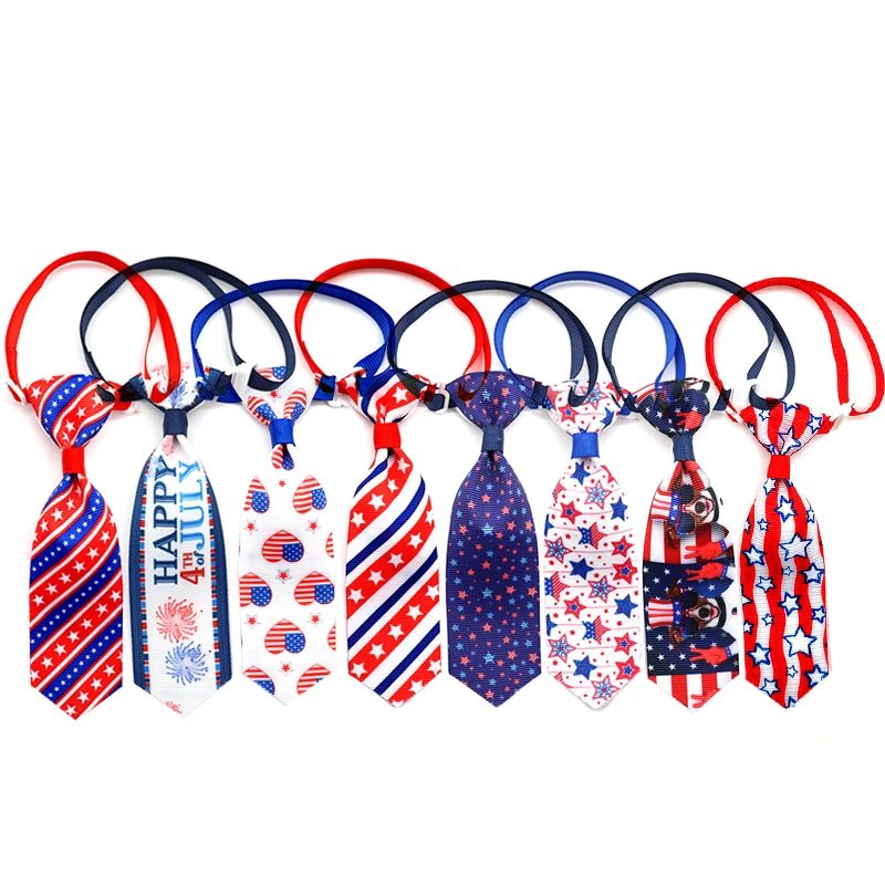 50/100 Pc New independence Day Pet Dog Cat Bow Tie Necktie Dog Accessories For Small Dog Bowties Pet Supplies Puppy Accessories