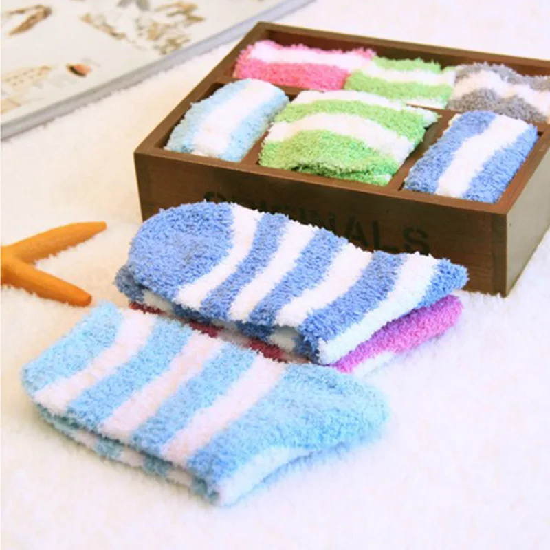 1 Pair Women Thickening Towel Floor Socks Fashion Keep warm Base Sleep Socks UND Sale