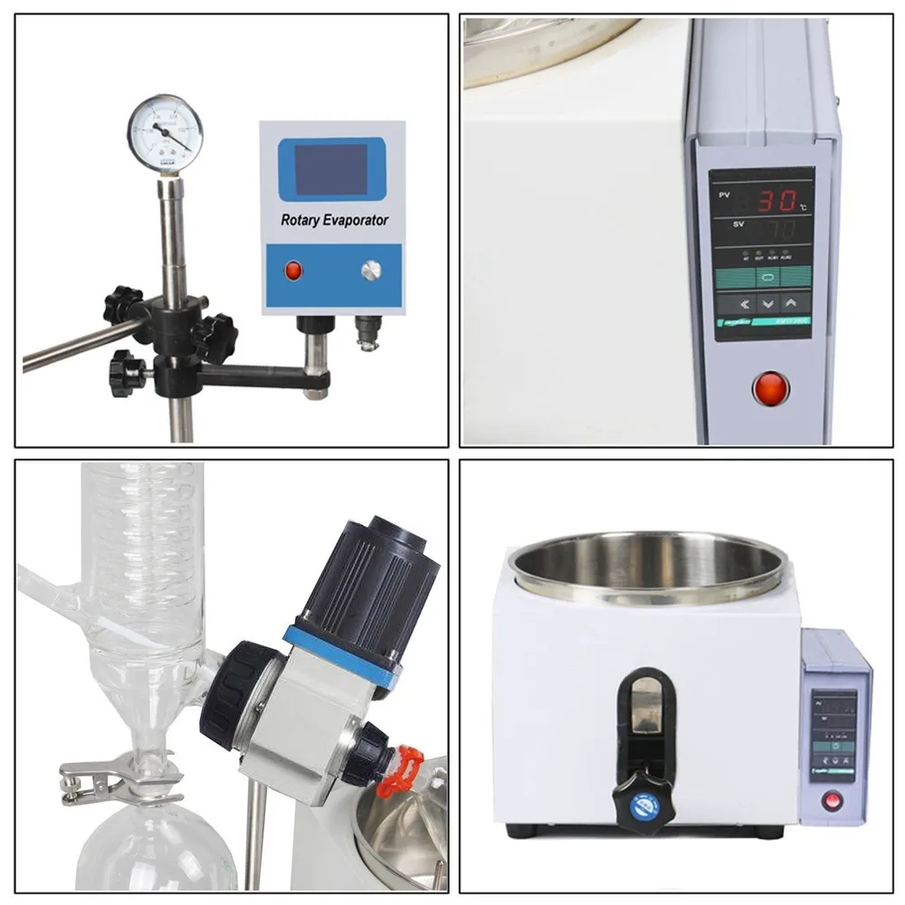 Laboratory High Performance  Rotary Evaporator Rotavapor Equipment W/Motor Lift, Digital Heating Bath  Kits