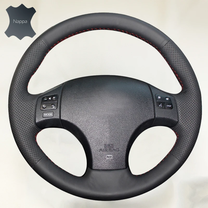 DIY Steering Wheel Covers for Lexus IS300 Extremely soft Leather braid on the steering wheel of Car Interior accessories