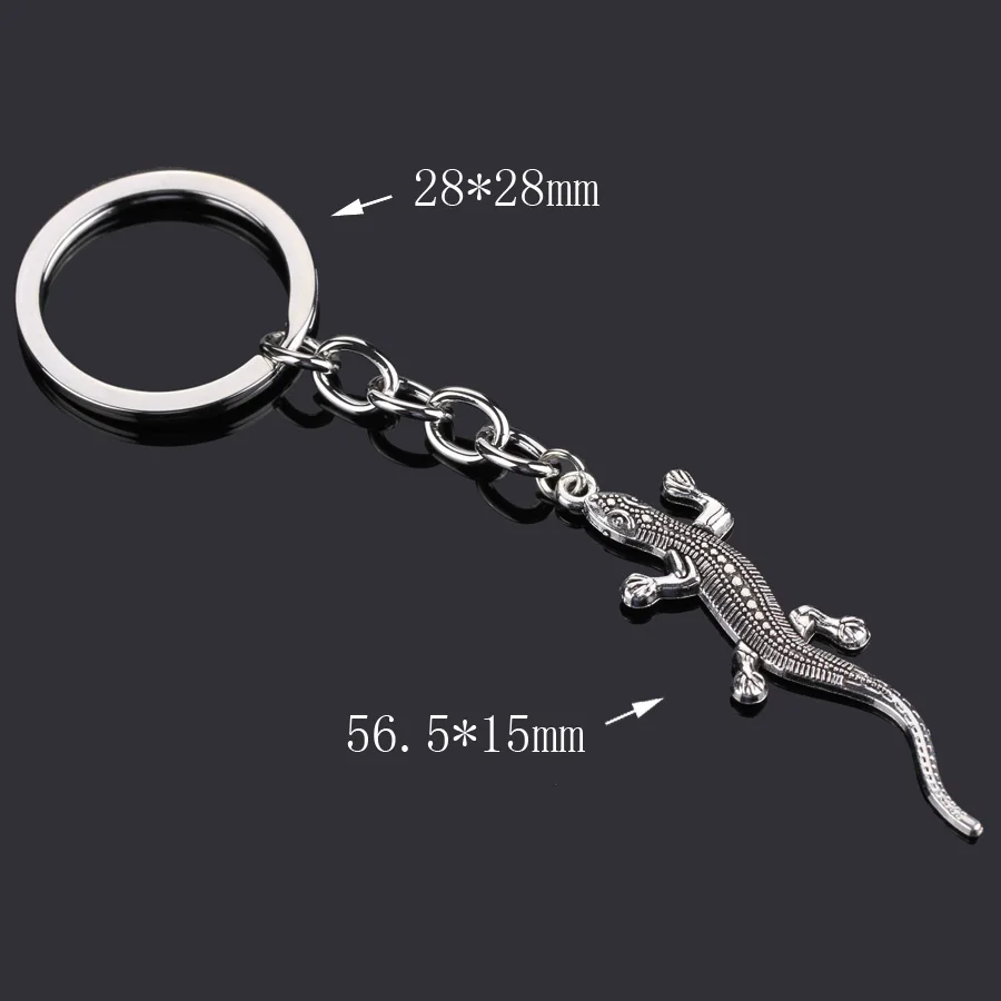 Cute Bag Keychain Reptile Lizard Animal Pendant Friends Gift Women Car Men Women Key Chain Jewelry Original Gifts