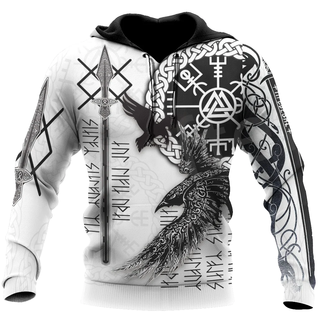 NewFashion Tessffel Odin God Fenrir Symbol Tattoo Warriors Streetwear Trucksuit 3DPrint Harajuku Casual Funny Jacket Hoodies X18