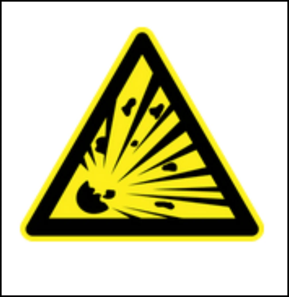 Warning Decals  Explosive Danger Warning Sign Vinyl Decal Sticker PVC Vinyl Reflective Stickers