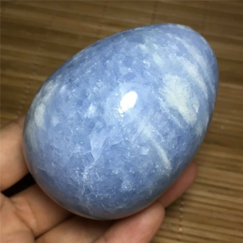 

Natural Blue Crystal Shining Lapis Lazuli Eggs, Polished Eggs