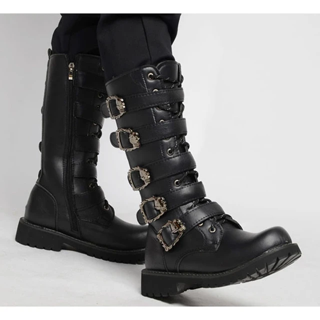 Shops goth combat boots