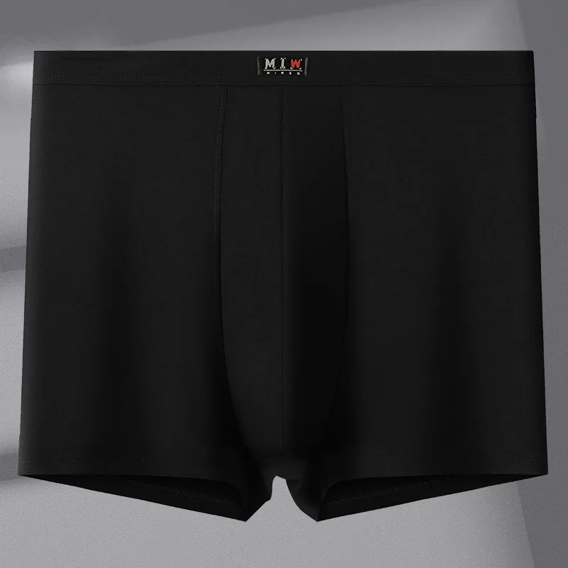 Men's high waist bamboo fiber underwear plus size fat man lengthened wear-resistant legs thin boyshort