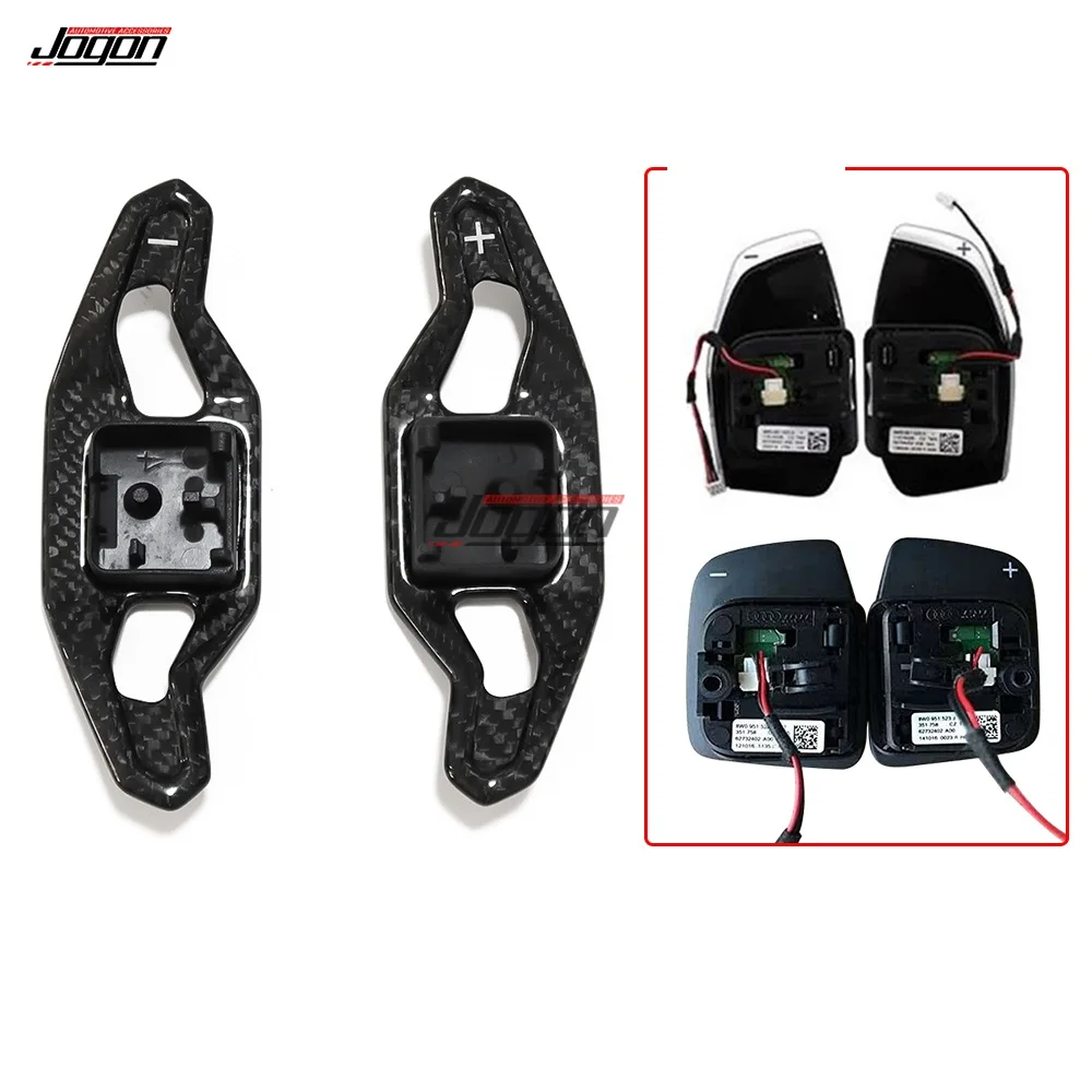 Palanca de cambios de paleta de volante estilo Urus para Audi A3, S3, RS3, A4, S4, A5, S5, Q5, Q7, TT, TTS, TTRS, R8, extensión de paleta de