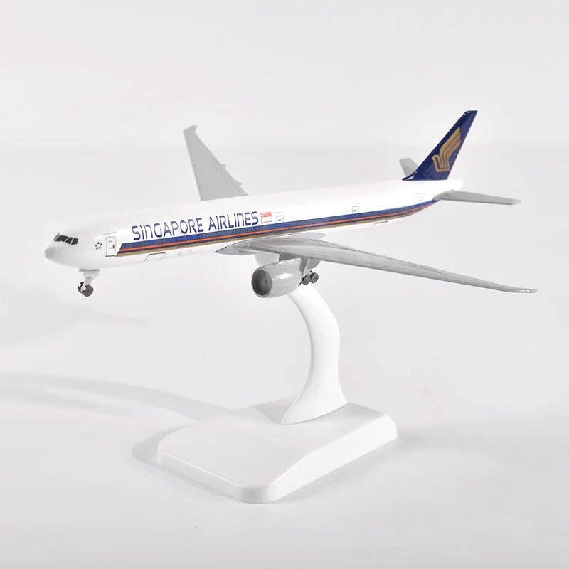 JASON TUTU 20cm Singapore Boeing 777 Airplane Model Plane Model Aircraft Diecast Metal 1/300 Scale Planes Factory Drop shipping