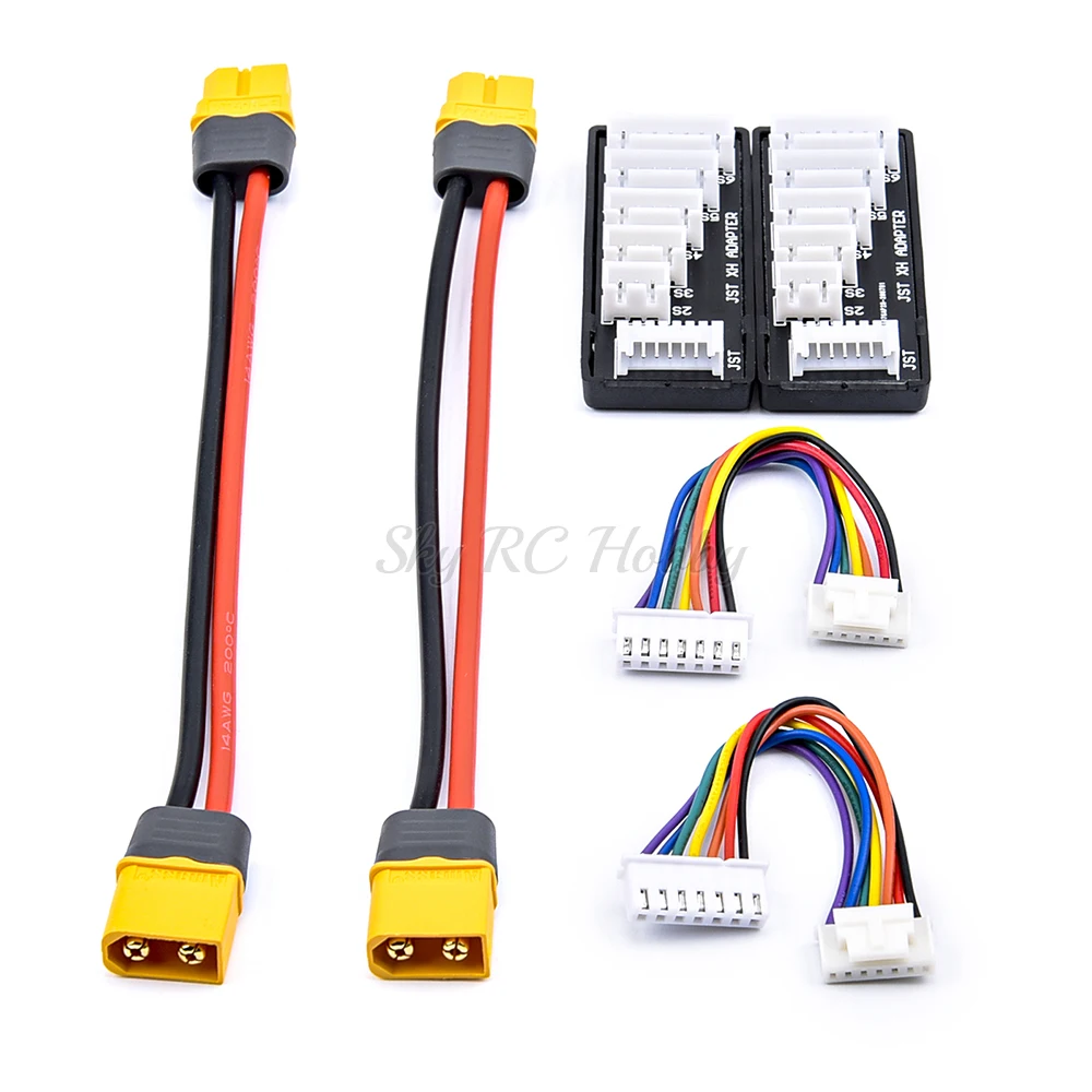 XT60/XT30/JST/T Plug Charging Cable + JST-XH Balance Board for ISDT D2 P10 P20 Hota D6 P6 ToolkitRC M6D Balance Charger - 2PCS