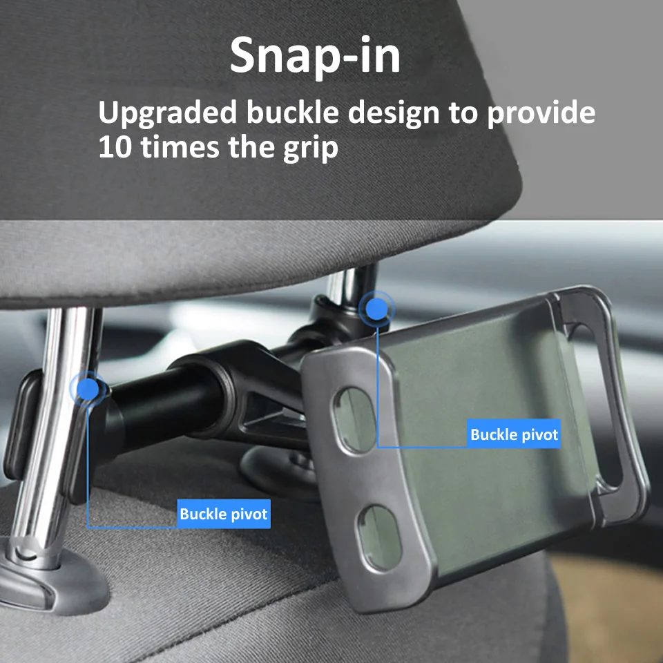 4-11 inch Phone Tablet PC Car Holder Stand Back Auto Seat Headrest Bracket Support Accessories for iPhone X 8 iPad 1 2 3 4 Mini