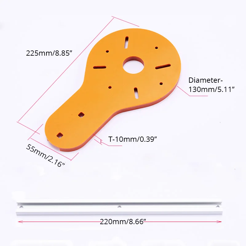 Nuova maschera da taglio circolare per Router di legno elettrico Trimmer manuale lavorazione del legno rifilatura fresatura cerchio scanalatura accessori strumento
