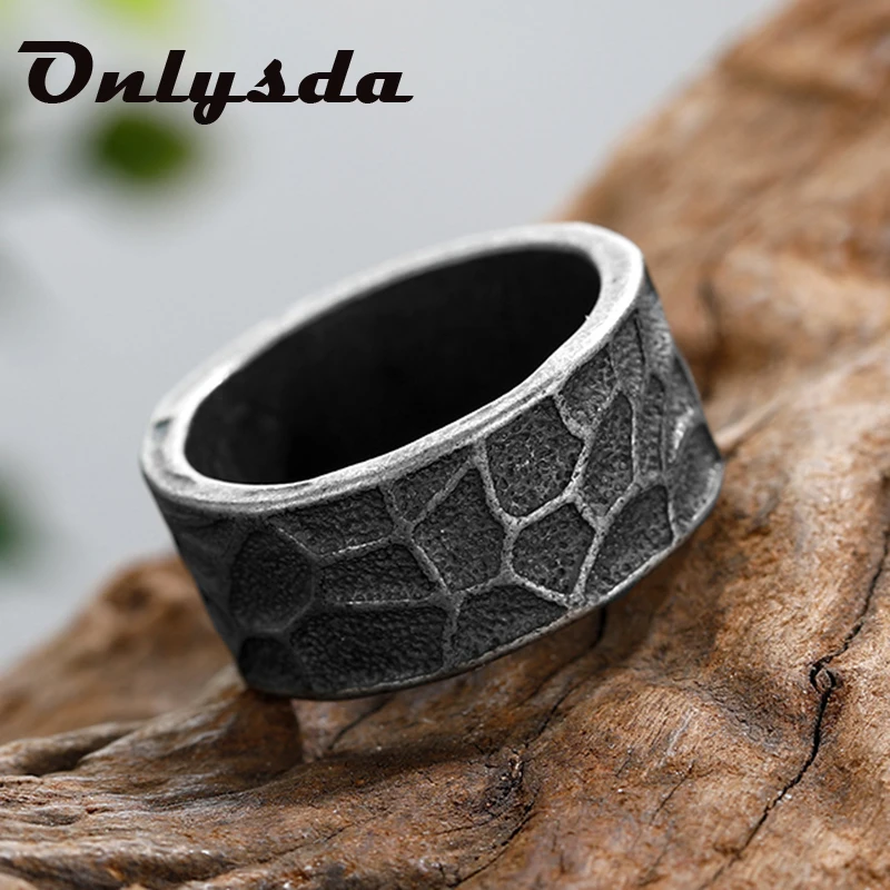 Dropshipping Cool Stuff Viking Githic Style Stainless Steel Geometry Ring Men Wedding Rings Womens Band Jewelry Boyfriend Gift